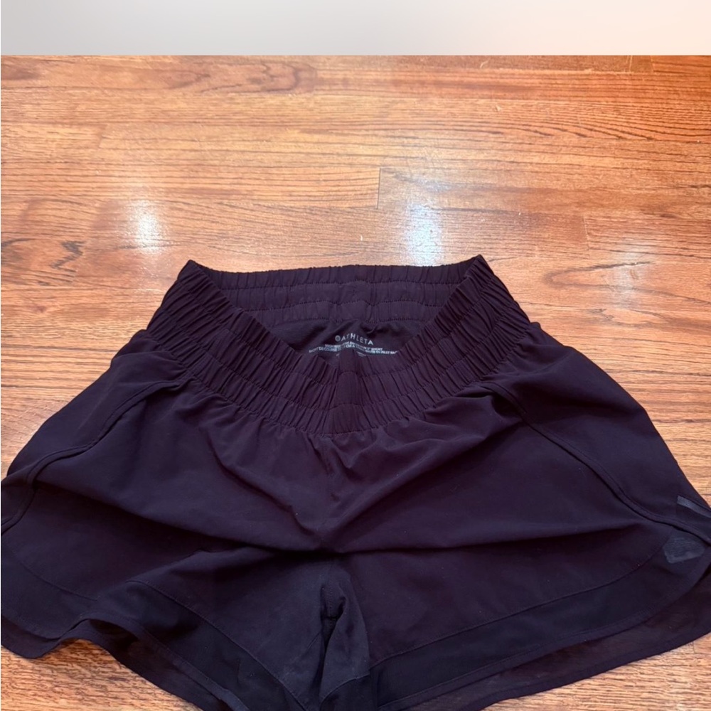 Athleta Black High Waisted Racer Run 3” Short